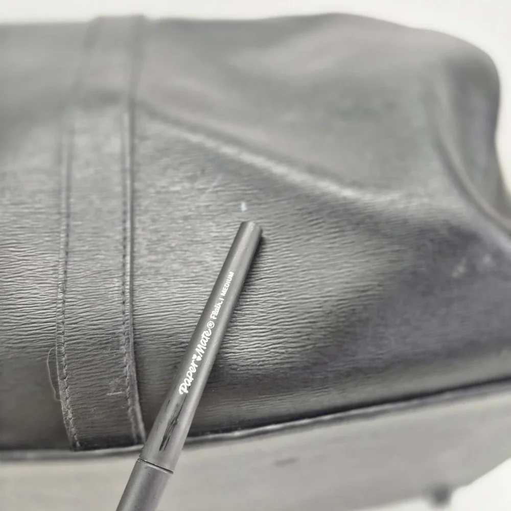 Montblanc Black Leather Duffel Bag